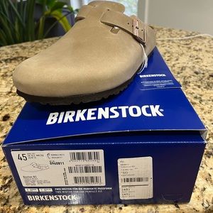 SOLD OUT Birkenstock Boston in Tobacco Oiled size 45